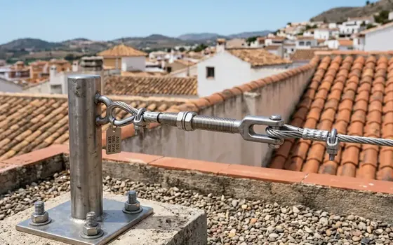 Soldadura de anclajes estructurales para línea de vida