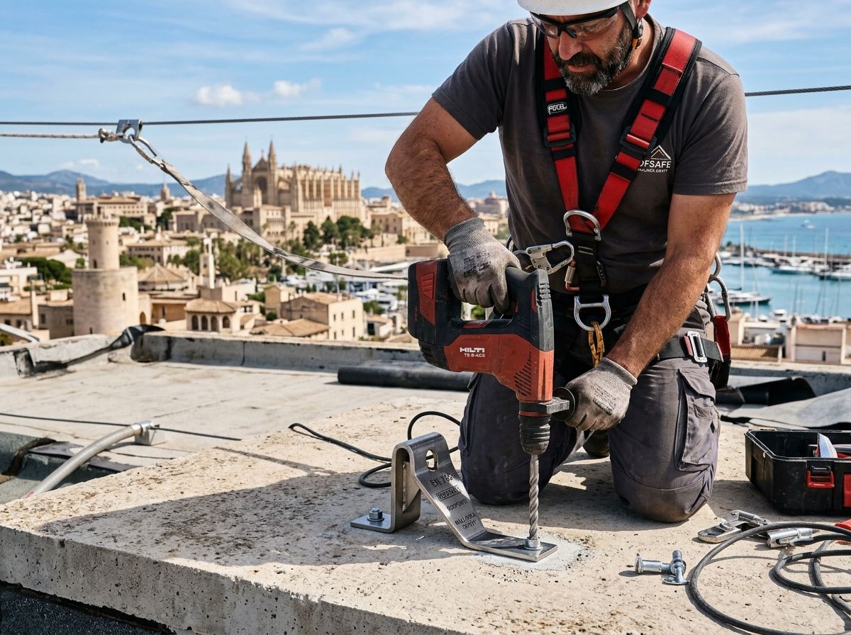 Instalación de líneas de vida en Palma