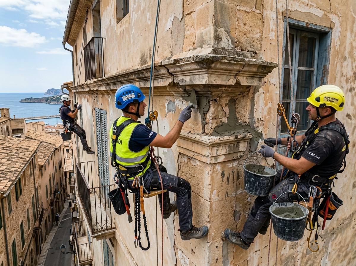 Rehabilitación de fachadas en Palma